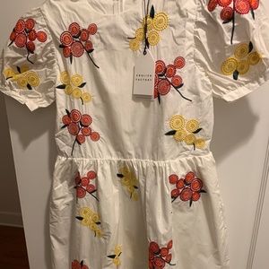 English Factory Embroidered Flower Summer Dress (New)